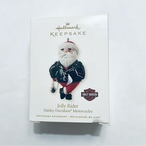 2008 Harley-Davidson Jolly Rider Santa Hallmark Christmas Tree Ornament